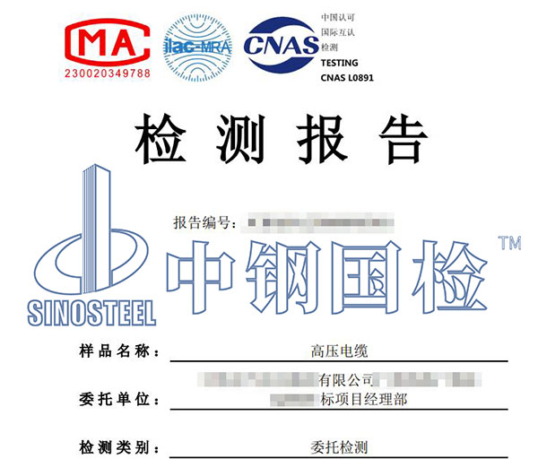 高壓電纜耐壓試驗檢測報告